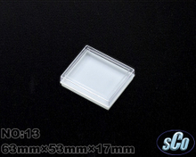 白底透明上蓋塑膠盒 珠寶首飾收納透明盒