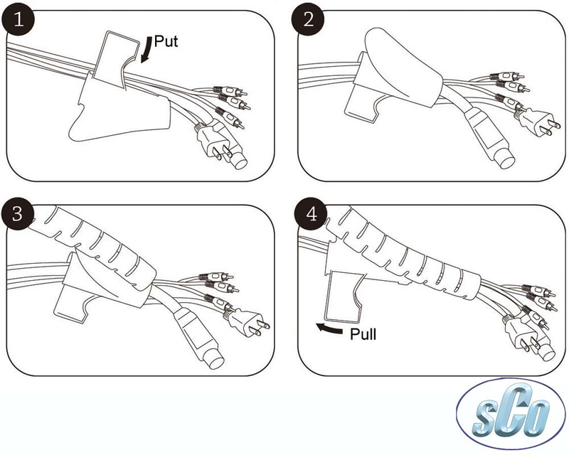 電源線結束帶 電線整理器 電纜套管
