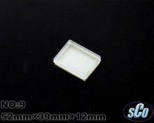 白底透明上蓋 耳環戒指收納盒